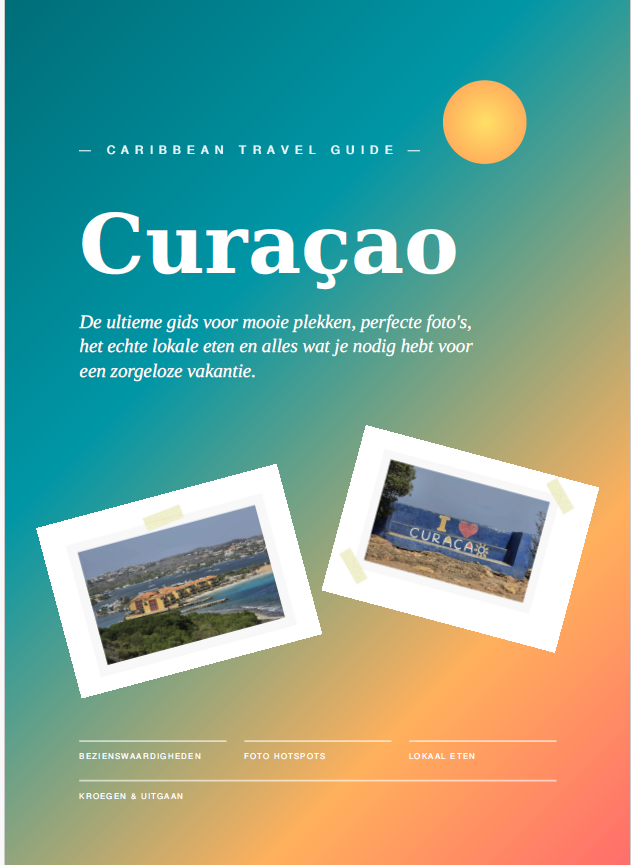 Cover van de digitale Curaçao Caribbean Travel Guide van Papiamentsstudio